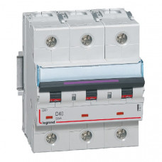 Автоматический выключатель dx3 3p 40 а, тип d, 50 ка (1 шт.) legrand 410217