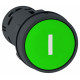 Кнопка 22мм зеленая с возвратом 2но i