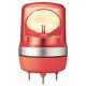 Лампа маячок вращ красн 24в ac/dc 106мм