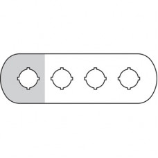 Шильдик ma6-1008 (4 места (1 желт)) для пластикового кнопочногопоста 1SFA611930R1008