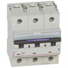 Автоматический выключатель dx3 3p 40 а, тип c, 50 ка (1 шт.) legrand 410165