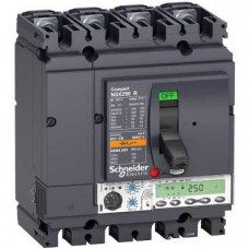 Автоматический выключатель 4p m5.2e 100a nsx250r(200ка при 415в, 45ка при 690b) LV433519