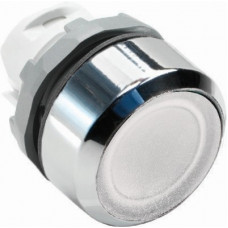 Кнопка mp2-21w белая (только корпус) с фиксацией с подсветкой 1SFA611101R2105