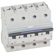 Автоматический выключатель dx3 4p 20 а, тип c, 50 ка (1 шт.) legrand 410175