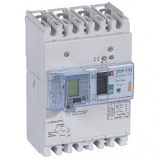 Автоматический выключатель dpx3 160, 4p 16 а, термомагнитный расцепитель, с дифференцальной защитой, 25 ка, 400 в (1 шт.) legrand 420070