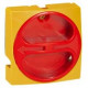 Рукоятка жёлто-красная - для установки на панель и рейку din - 80-100 a - сечение оси 86