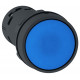Кнопка синяя с пружинным возвратом 1но, 1нз XB7NA65