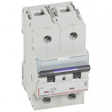Автоматический выключатель dx3 2p 25 а, тип c, 50 ка (1 шт.) legrand 410150