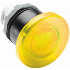 Кнопка mpm1-21y грибок желтая (только корпус) без фиксации с под светкой 40мм 1SFA611124R2103