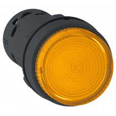 Кнопка с подсветкой, оранжевая, пружинный возврат, 1 но, светодиод XB7NW35M1
