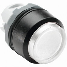 Кнопка mp3-11w белая выступающая (только корпус) с подсветкой без фиксации 1SFA611102R1105