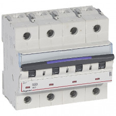 Автоматический выключатель dx3 4p 50 а, тип b, 50 ка (1 шт.) legrand 410127