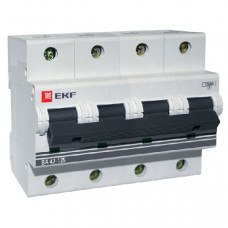 Автоматический выключатель ва47-125 4p 100а c 15ка (3шт) ekfs mcb47125-4-100C