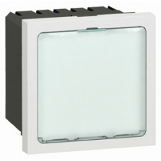 Табло световое с подсветкой белыми светодиодами, 2 модуля, белое, mosaic (5 шт.) legrand 78520