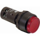 Кнопка с подсветкой cp4-12r-01 красная 110-130в ac/dc с выступающей клавишей с фиксацией 1нз