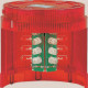 Сигнальная лампа kl70-307r красная (вращающийся свет) со светоди одами 24в ac/dc