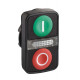 Головка кнопки двойная с маркировк + led ZB5AW7A3741