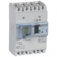 Автоматический выключатель dpx3 160, 4p 40 а, термомагнитный расцепитель, с дифференцальной защитой, 50 ка, 400 в (1 шт.) legrand 420152