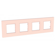 Рамка 4 места unica quadro роз жемчуг unica |3шт|s MGU4.708.37