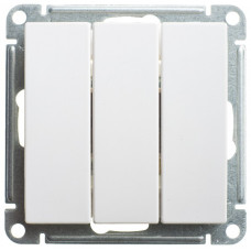 Выключатель 3-клавишный , 10ах, механизм, белый , w59 VS0510-351-1-86