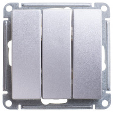 Выключатель 3-клавишный , 10ах, механизм, матовый хром , w59 VS0510-351-5-86
