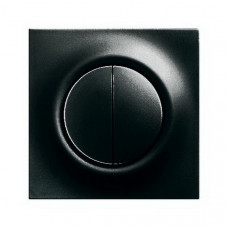 Клавиша для механизма 2-клавишных выключателей/переключателей/кнопок, серия impuls, цвет чёрный бриллиант%s 1753-0-9624