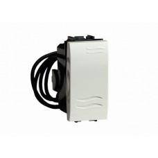 Выключатель типа « кнопка » с подсветкой, 1 модуль, белый (10 шт.) dkc 76021BL