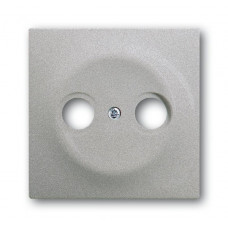 Накладка (центральная плата) для tv-r розетки, серия impuls, цвет серебристый металликs 1753-0-0040