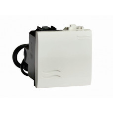 Выключатель типа « кнопка » с подсветкой, 2 модуля, белый (10 шт.) dkc 76022BL