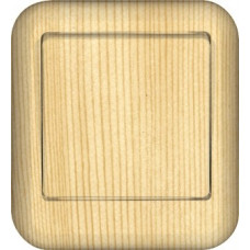 Выключатель 1-клавишный с изолир. пластин. оп (250в, 10а-6ах) сосна прима |38шт| VA1U-112I-7I