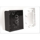 Коробка распаячная 80-0860 для сп, 100 х 100 х 45 мм, ip30, безгалогенная (hf), черный (72 шт.) промрукав