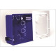 Коробка распаячная гск 80-0960 для сп, 100 х 100 х 45 мм, ip30, безгалогенная (hf), синий (72 шт.) промрукав