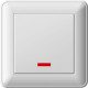 Выключатель 1 клавишный с индикатором сп (250в, 16ах) белый w59 |60шт|s