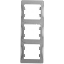 Рамка 3-постовая , вертикальная, алюминий glossa GSL000307