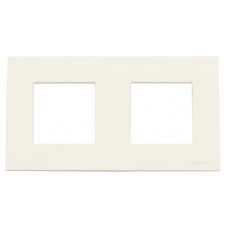 Рамка 2-постовая, серия zenit, цвет альпийский белый N2272 BL