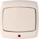 Переключатель 1-клавишный с индикацией сп (250в,6а) белый рондо |90шт|