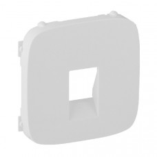 Лицевая панель для аудиорозетки с пружинными зажимами одиночной, белая, valena allure (1 шт.) legrand 755365