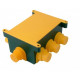 Коробка разветветвительная для монолитных стен кр1301, с крышкой 120 х 80 х 60 мм, ip44, (72 шт.) hegel