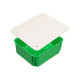 Коробка разветвительная для полых стен с крышкой, мет. лапки 157х137х68,5 мм ip30 | 32шт. | hegel
