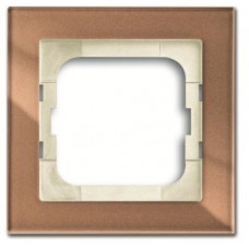 Рамка 1-постовая 1721-283, серия axcent, цвет бронзовое стекло 1754-0-4543