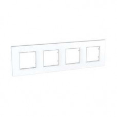 Рамка 4 места unica quadro белый unica |5шт|s MGU2.708.18