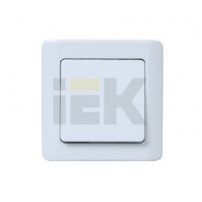 Выключатель кнопочный для открытой установки вск20-1-0-гб ip44 серия гермес (цвет клавиши: белый) (12шт) иэк%s EVM13-K01-10-44-EC