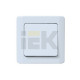Выключатель кнопочный для открытой установки вск20-1-0-гб ip44 серия гермес (цвет клавиши: белый) (12шт) иэк%s