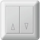 Выключатель 2-клавишный для жалюзи сп (250в, 16ах) белый w59 |20шт|s