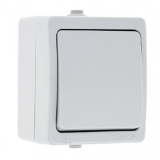 Выключатель кнопочный 10а ip54 белый венеция (10шт) ekf EVV10-045-10-54