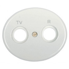Накладка для tv-r розетки, серия tacto, цвет альпийский белый 5550 BL