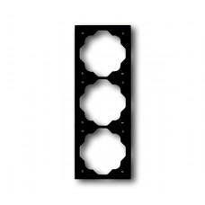 Рамка 3-постовая, серия impuls, цвет чёрный бархат 1754-0-4426
