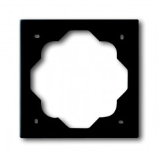 Рамка 1-постовая, серия impuls, цвет чёрный бархат 1754-0-4424