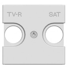 Накладка для tv-r-sat розетки, 2-модульная, серия zenit, цвет альпийский белый N2250.1 BL