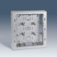 Коробка для наружного монтажа 3 - рядной рамки с суппортами, 250 х 268 х 53 мм, s82c, алюминий (1 шт.) simon